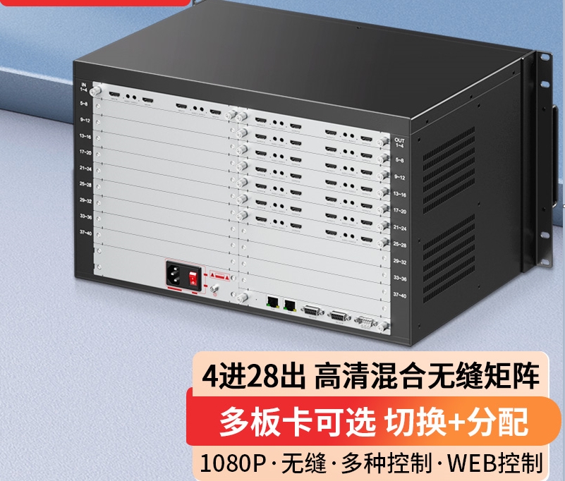 麥森特4進(jìn)28出無縫矩陣MHP-0428WF